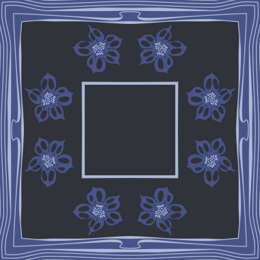 Renkli çiçekler ile Dikişsiz soyut desen