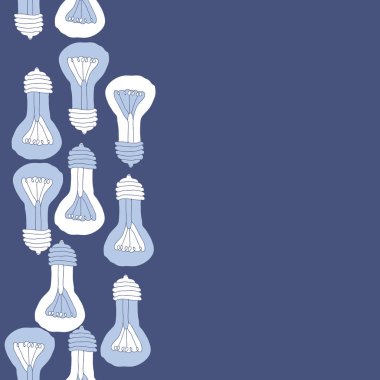 Renkli ampuller ile soyut dikişsiz desen