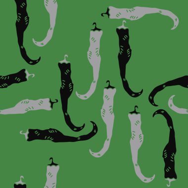 Biber ile dikişsiz soyut desen, vektör arka plan