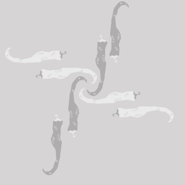 Soyut basit biber dikişsiz desen