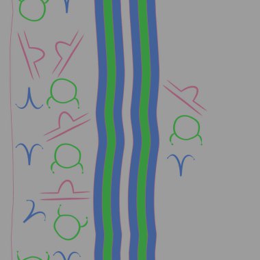 Kesintisiz soyut desen, vektör arka plan