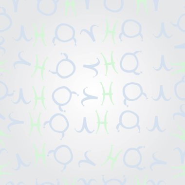 Soyut basit kaligrafi dikişsiz desen