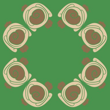 Çiçeklerle kesintisiz soyut desen, vektör arka plan