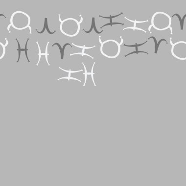 Burçların dikişsiz deseni, vektör illüstrasyonu