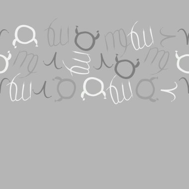 Soyut basit zodyak süsleme Dikişsiz desen