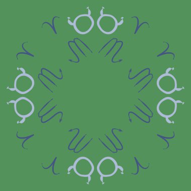 Soyut basit burç süsü ile dikişsiz desen