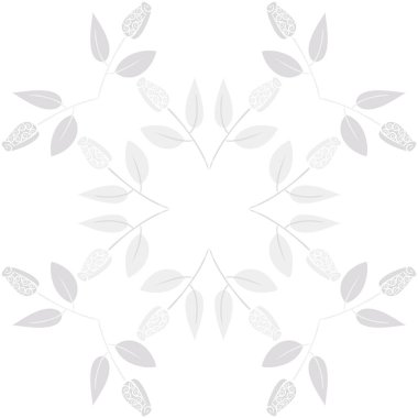 Çiçeklerle kesintisiz soyut desen, vektör arka plan