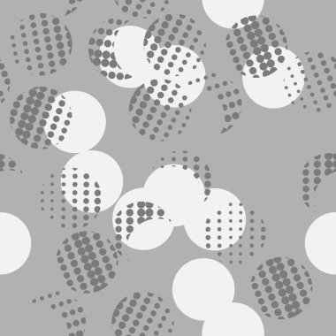 Renkli daireler ile Dikişsiz soyut desen