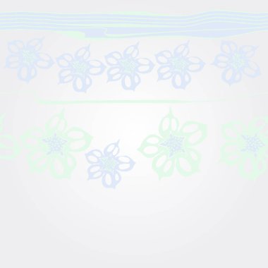 Renkli çiçekler ile Dikişsiz soyut desen