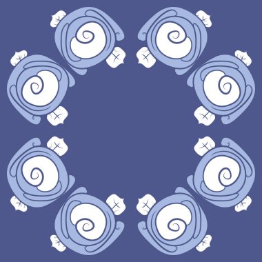 Çiçeklerle kesintisiz soyut desen, vektör arka plan