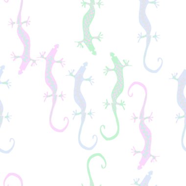 Soyut basit kertenkelelerin kusursuz deseni