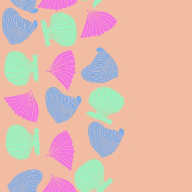 Kusursuz soyut kabuk deseni, vektör arka planı