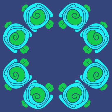 Çiçeklerle kesintisiz soyut desen, vektör arka plan