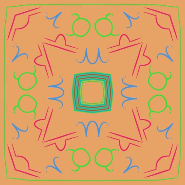 Burç işaretleri ile vektör desen arka plan 