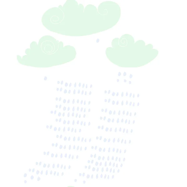 Абстрактний Візерунок Хмарами Краплями Векторні Ілюстрації — стоковий вектор