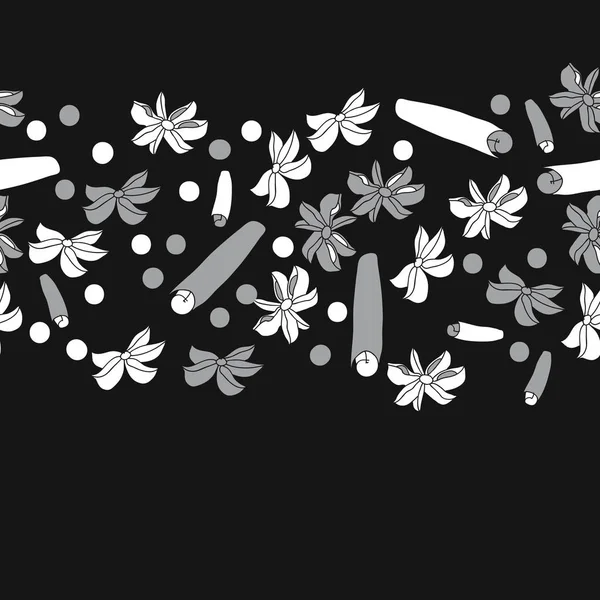 Tarçın ve anason ile soyut dikişsiz desen 