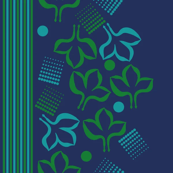 Renkli yapraklar ve çizgilerle dikişsiz desen