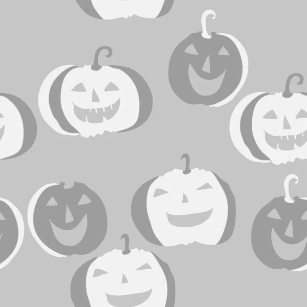 Modèle Sans Couture Citrouilles Simples Halloween — Image vectorielle