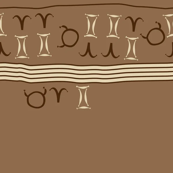 Padrão Abstrato Sem Costura Com Signos Zodíaco Ilustração Vetorial —  Vetores de Stock