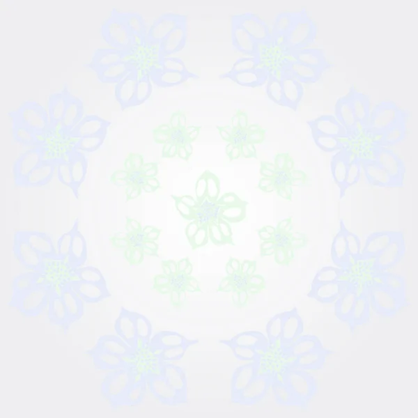 Bezproblémový Abstraktní Vzor Barevným Květeným — Stockový vektor