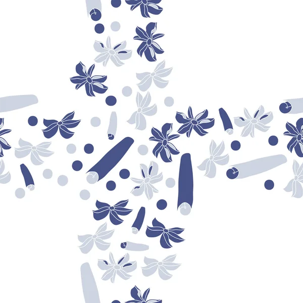 Tarçın ve anason ile soyut dikişsiz desen 