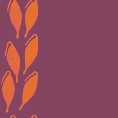 Soyut basit bitkilerin Dikişsiz deseni