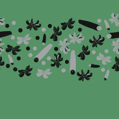 Tarçın ve anason ile soyut dikişsiz desen 