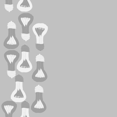 Renkli ampuller ile soyut dikişsiz desen