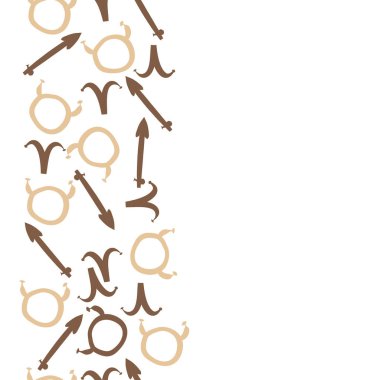 Soyut basit zodyak süsleme Dikişsiz desen