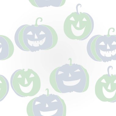 Halloween basit kabaklar Dikişsiz desen