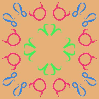 Soyut basit zodyak süsleme Dikişsiz desen