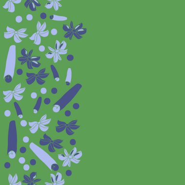 Tarçın ve anason ile soyut dikişsiz desen 