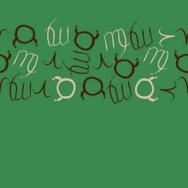 Soyut basit zodyak süsleme Dikişsiz desen