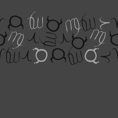 Soyut basit zodyak süsleme Dikişsiz desen