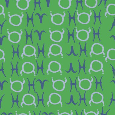 Zodiac Signs Dikişsiz desen. Vektör Illustration