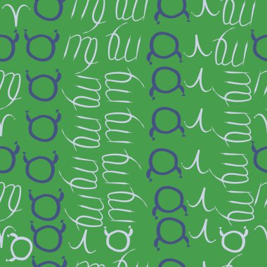 Soyut basit kaligrafi dikişsiz desen