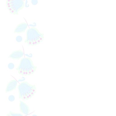 çiçekler, vektör çizim ile sanatsal seamless modeli