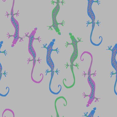 Soyut basit kertenkelelerin kusursuz deseni