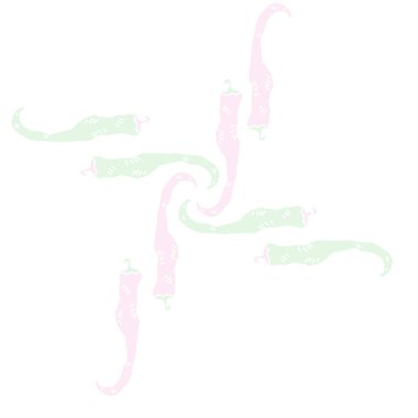 Soyut basit biber dikişsiz desen