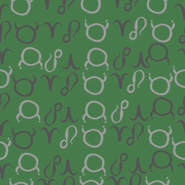 Zodiac Signs ile Dikişsiz soyut desen, vektör illüstrasyon