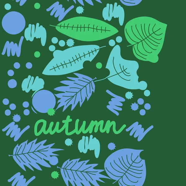 arka planda kelime sonbahar ile renkli sonbahar yaprakları