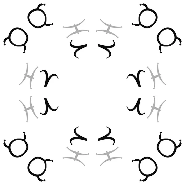 Sömlösa Mönster Zodiacteckenet Vektor Illustration — Stock vektor