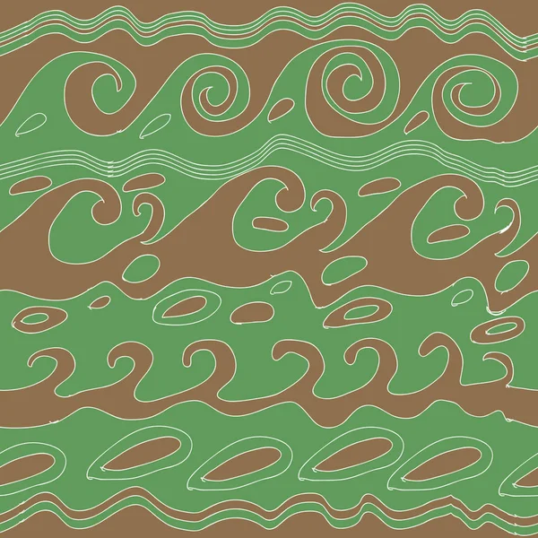 抽象简单波的无缝模式 — 图库矢量图片