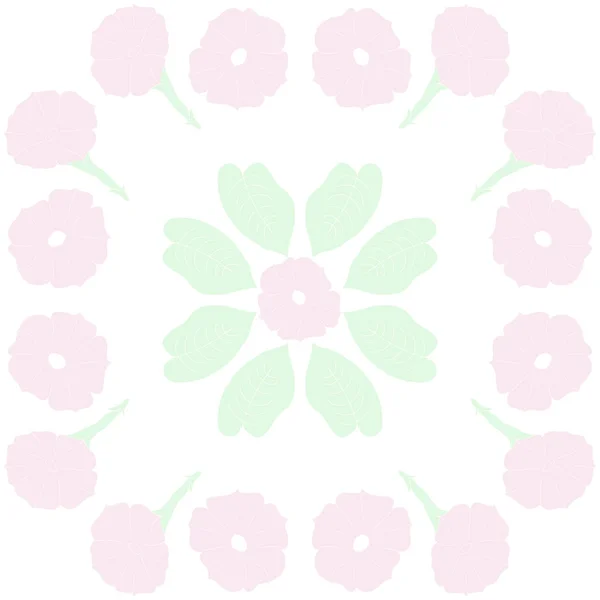 Nahtloses Muster Abstrakter Einfacher Blumen — Stockvektor