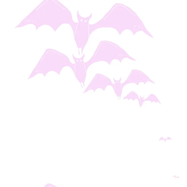 Padrão Sem Costura Morcegos Simples Abstratos —  Vetores de Stock