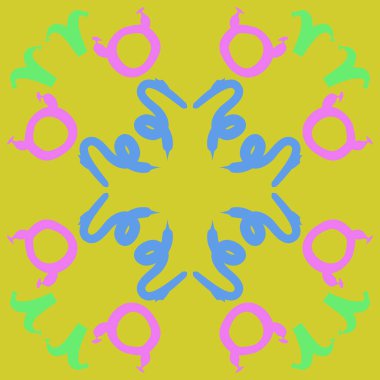 Soyut basit zodyak süsleme Dikişsiz desen