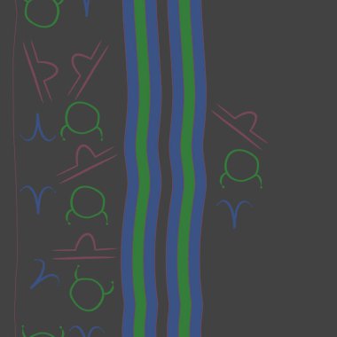 Kesintisiz soyut desen, vektör arka plan