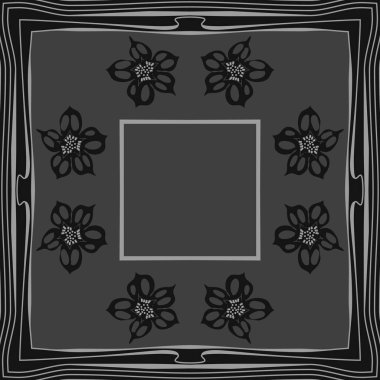 Renkli çiçekler ile Dikişsiz soyut desen