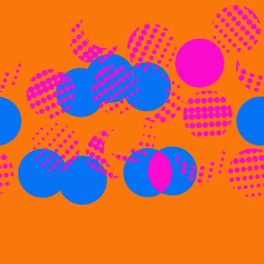 Dikişsiz daireler deseni, sadece vektör çizimi