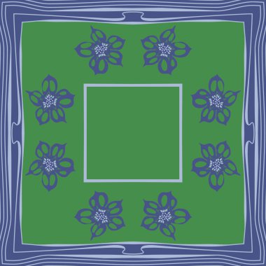 Renkli çiçekler ile Dikişsiz soyut desen